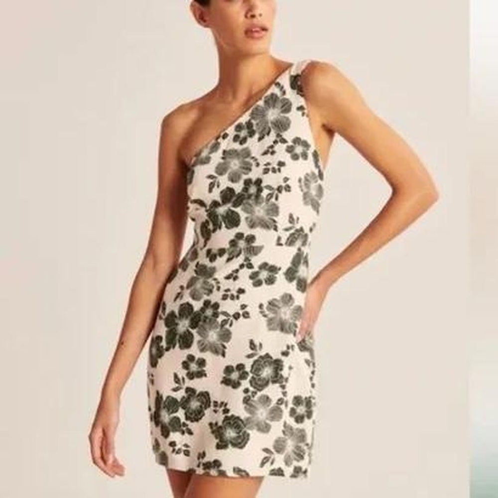 Floral One-Shoulder Dress